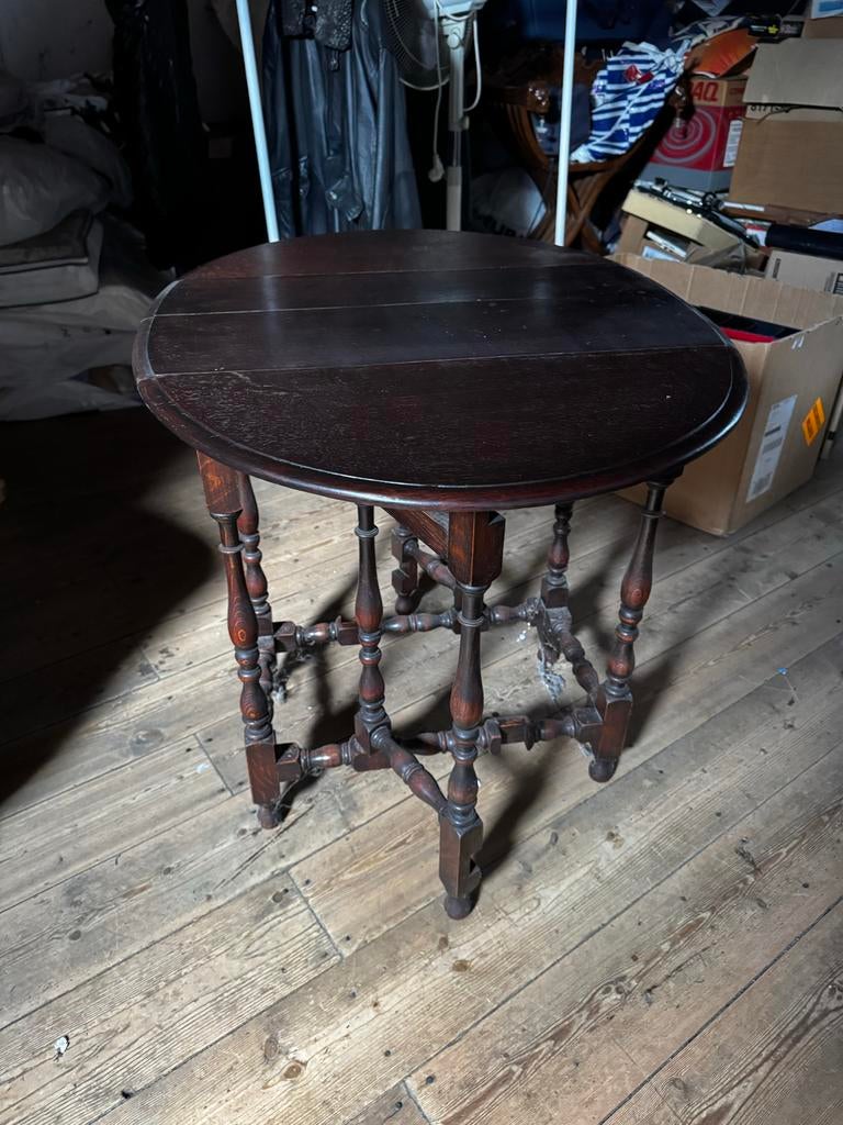 Antieke Engelse hangoortafel, 19 eeuw, Ophalen of Verzenden