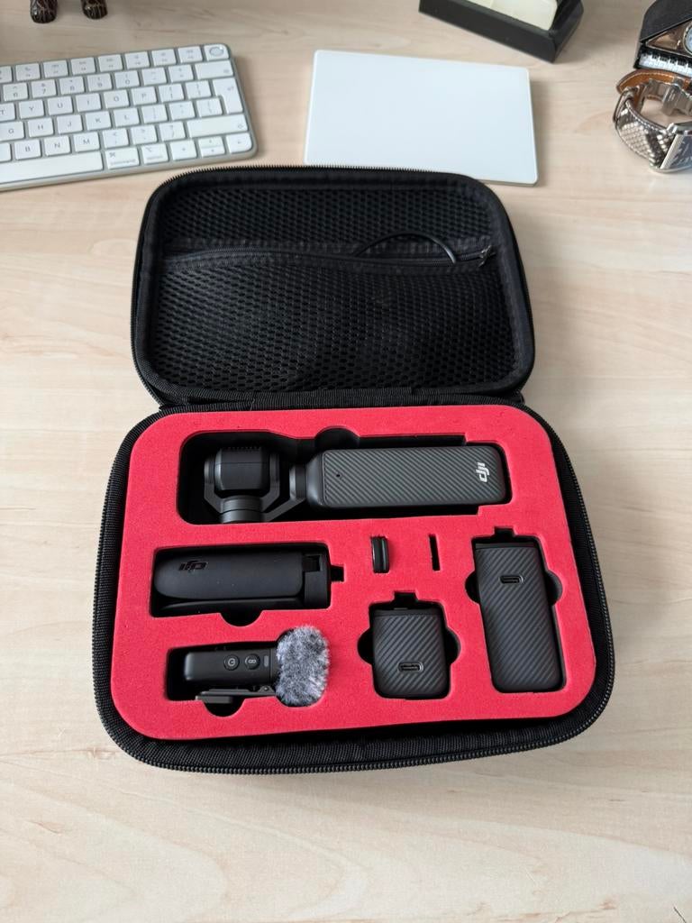 Dji osmo pocket 3 - creator combo + case + SD kaarten, Ophalen of Verzenden, Zo goed als nieuw, Full HD, Geheugenkaart