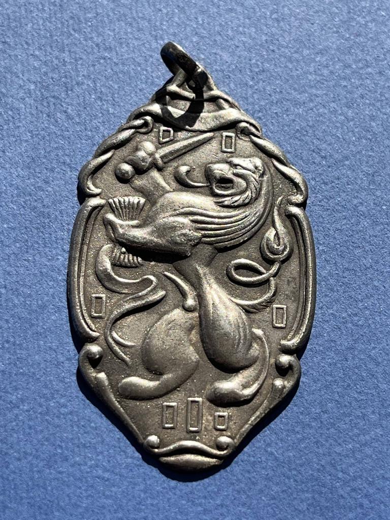 Medaillon Nederlandse Leeuw Art Deco Amsterdamse School, Antiek en Kunst, Curiosa en Brocante, Ophalen of Verzenden