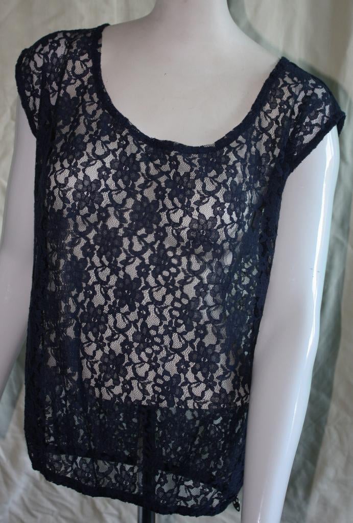 Nieuwe donkerblauwe America Today top mt M, geborduurd, Maat 38/40 (M), Blauw, Nieuw, Ophalen of Verzenden