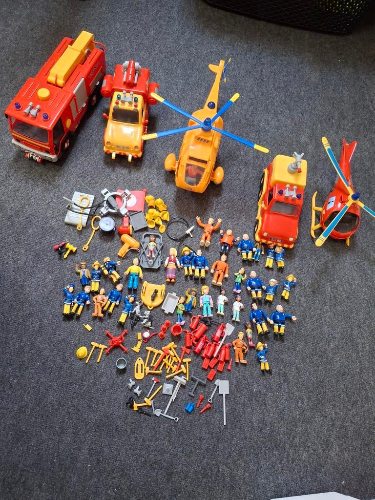 Grote set van brandweerman Sam, Ophalen of Verzenden, Gebruikt