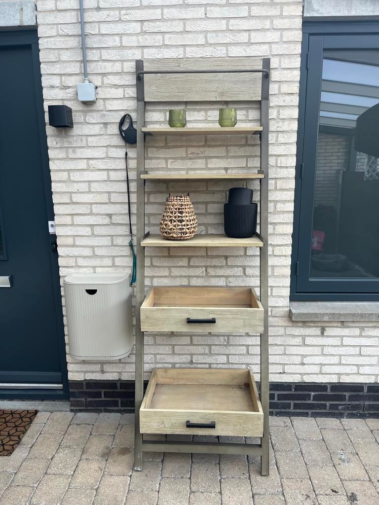 Landelijke ladderkast/schappenkast van De Bommel Meubelen, Ophalen, Gebruikt