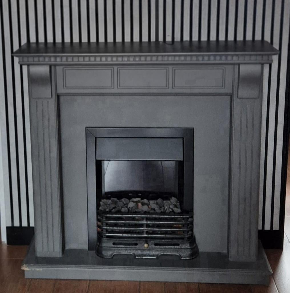 GRATIS Sierhaard grijs, Huis en Inrichting, Haarden, Ophalen, Vrijstaande haard, Elektrische haard