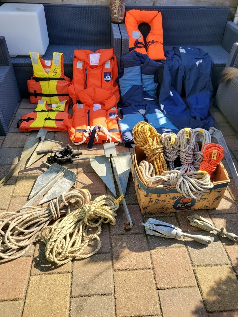 Zwemvesten/ankers/touw/zeiloveral, Watersport en Boten, Ophalen, Overige typen