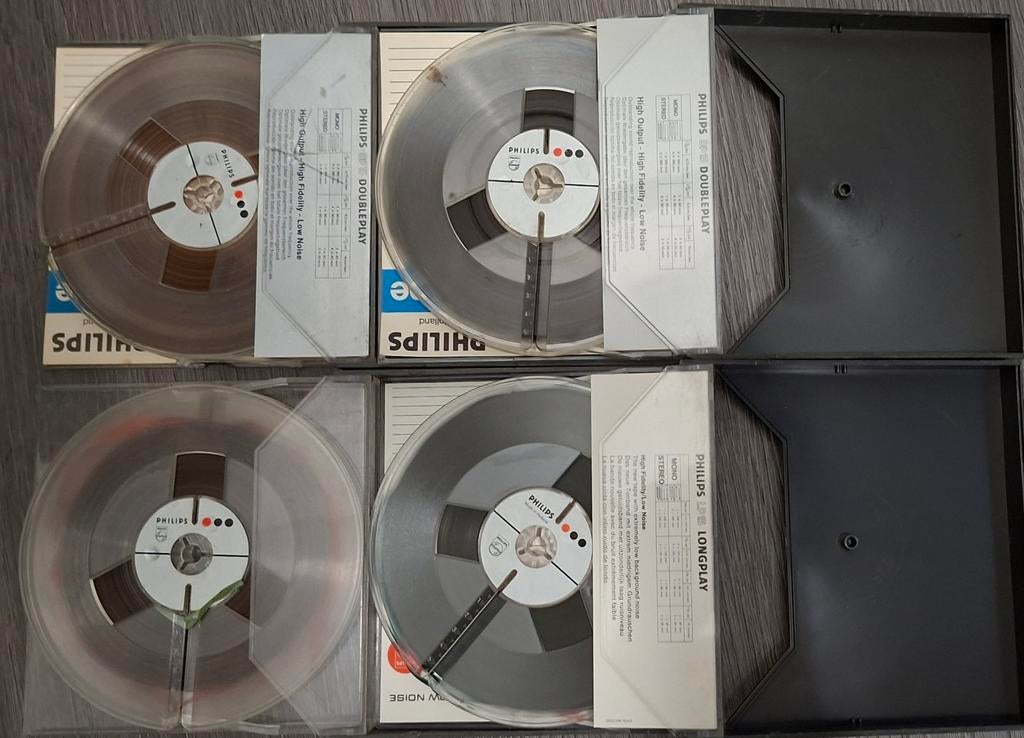 4 bandrecorder banden 15 cm, Ophalen of Verzenden, Onderdeel, Met banden