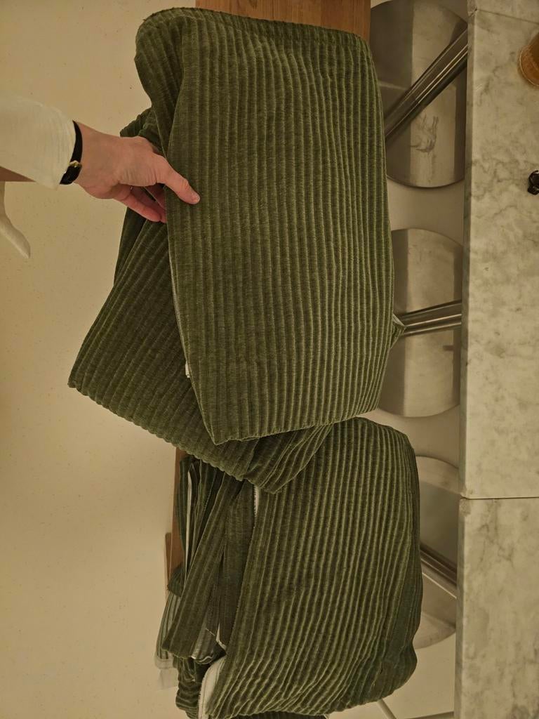 Ikea Jättebo hoezen groen 1.5 zits en leuning, Ophalen of Verzenden, Stof