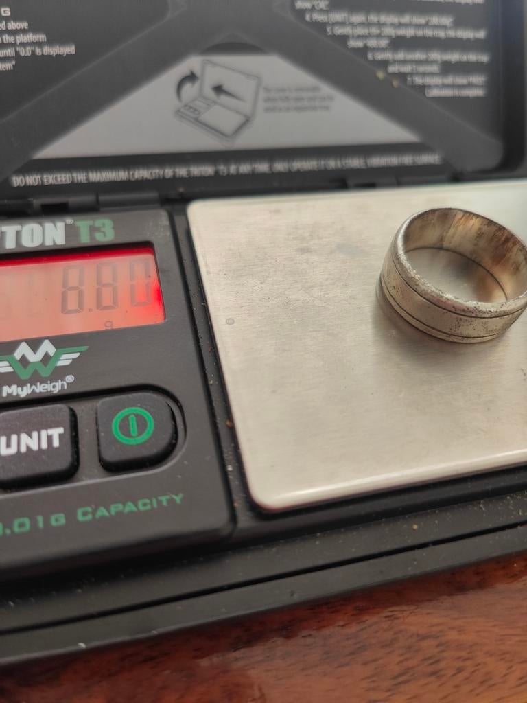 Zilveren Heren ring, Sieraden, Tassen en Uiterlijk, Ophalen of Verzenden