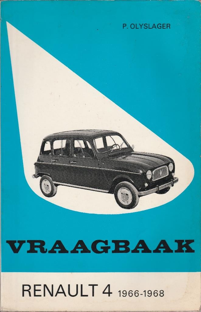Renault 4 vraagbaak 1966 - 1968, Ophalen of Verzenden