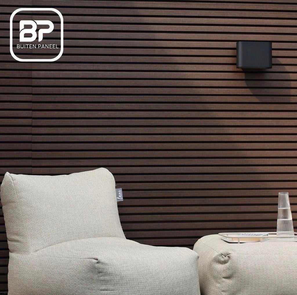 8 composiet planken rhombus 200cm walnoot buitenpaneel, Ophalen, Kunststof, Minder dan 3 meter, Zo goed als nieuw