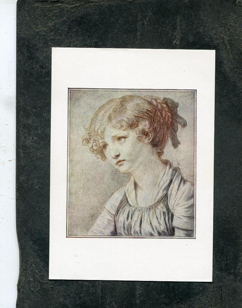 Ansicht J.B. Greuze - Head of a girl, Verzenden, 1980 tot heden, Ongelopen