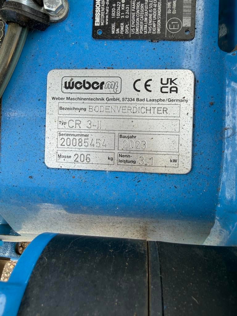 Weber CR3 Trilplaat - Bouwjaar 2023 prijs excl. BTW, Ophalen, Zo goed als nieuw