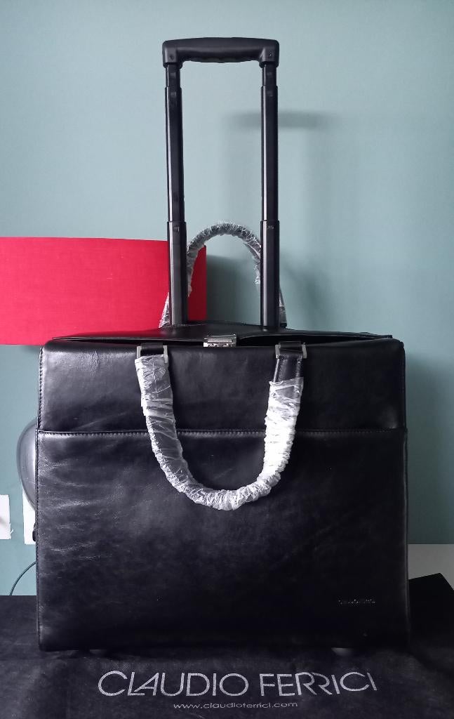 Claudio Ferrici Business Trolley Laptop 15.6', Sieraden, Tassen en Uiterlijk, Koffers, Wieltjes, Verzenden, Nieuw, Minder dan 35 cm