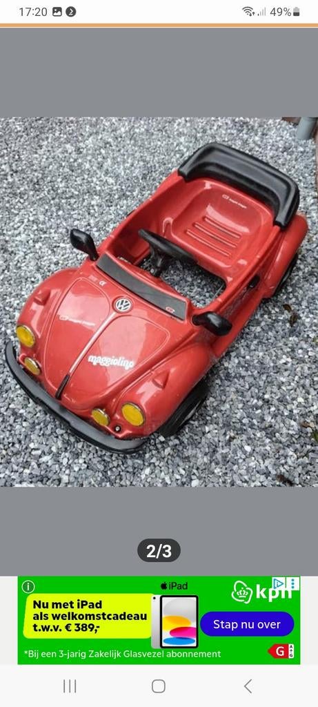 Vw Kever Cabrio Trap auto Jaren 90, Ophalen