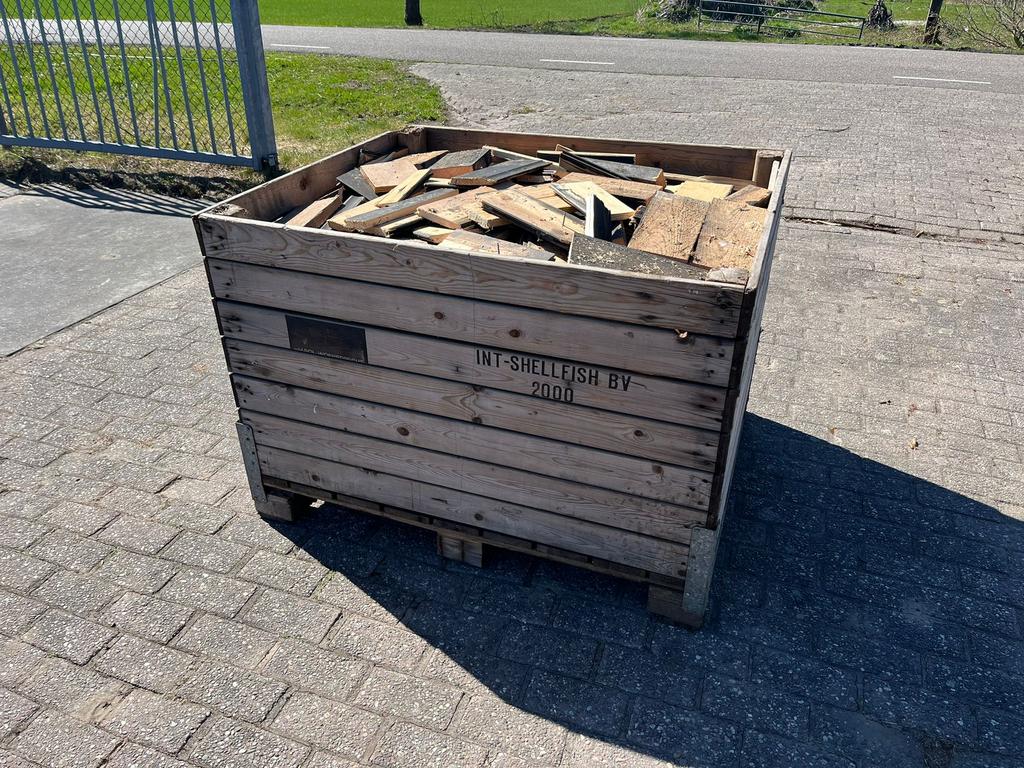 Haardhout kachelhout vuurkorf inclusief kist !, Minder dan 3 m³, Ophalen, Overige houtsoorten