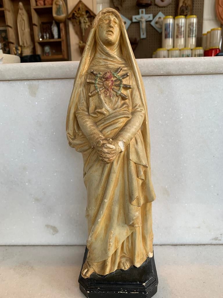Onze Lieve Vrouw van Smarten/ gips, Antiek en Kunst, Ophalen of Verzenden