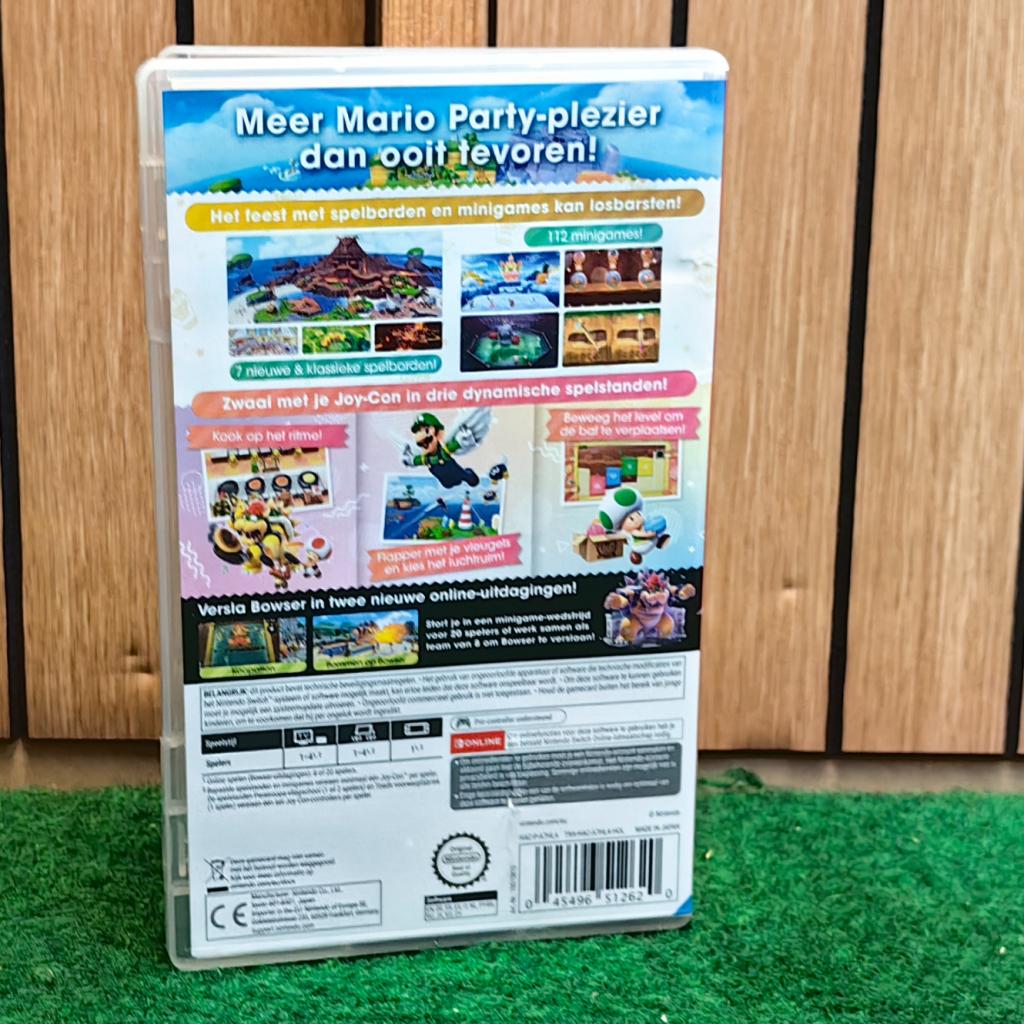 Super Mario Party Jamboree Nintendo Switch Game, Nintendo, Zo goed als nieuw, Support@nintendo.com, 11-1 Hokotate-cho, Kamitoba, Minami-ku
Kyoto 601-8501
Japan