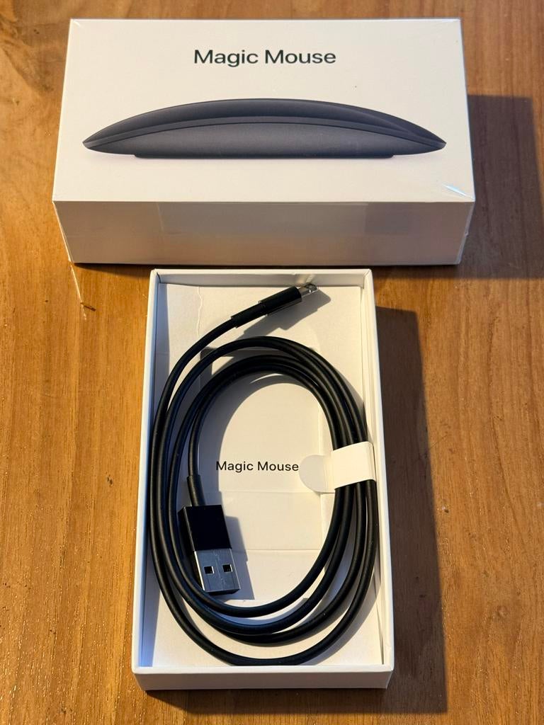 Apple Magic Mouse 2 Spacegrijs - Draadloos, Computers en Software, Muizen, Zo goed als nieuw, Muis, Rechtshandig, Draadloos, Ergonomisch