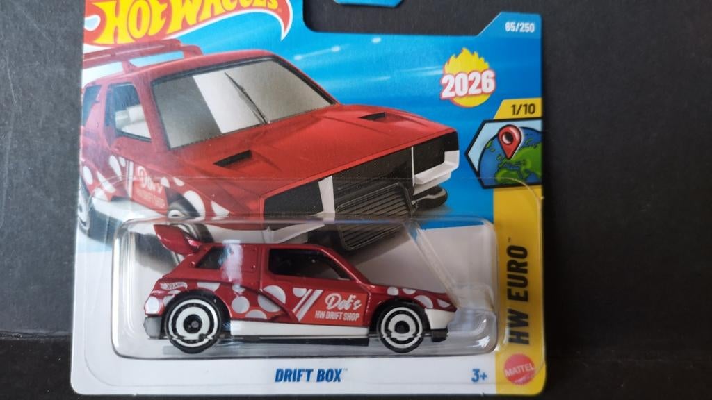 Drift Box 1:64 3inch Hotwheels Pol, 1186 MJ 1 NL, Auto, Verzenden, Nieuw