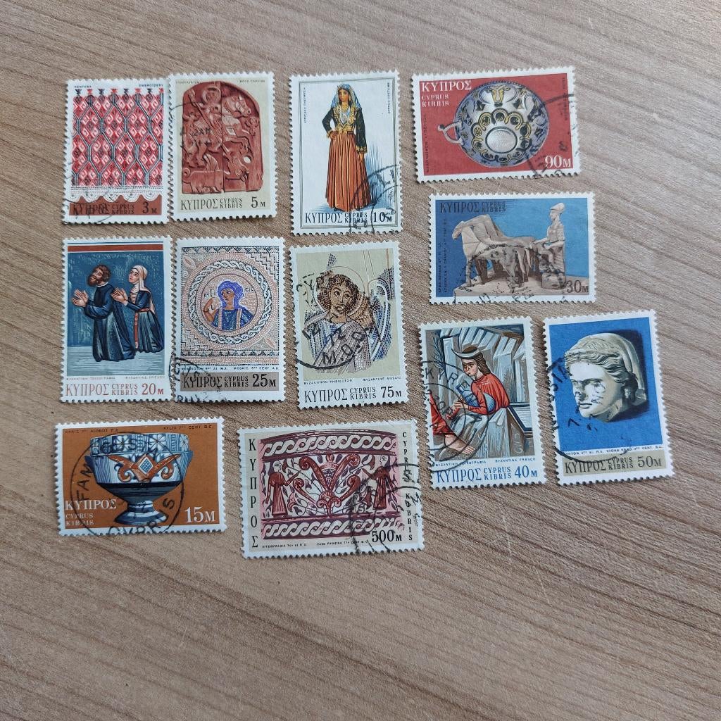 Cyprus  1971  Uit serie Kunst, Ophalen of Verzenden, Overige landen, Gestempeld