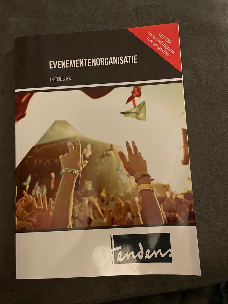 Evenementenorganisatie Theorieboek - Inclusief digitale leer, Ophalen of Verzenden, Gamma, Zo goed als nieuw, MBO