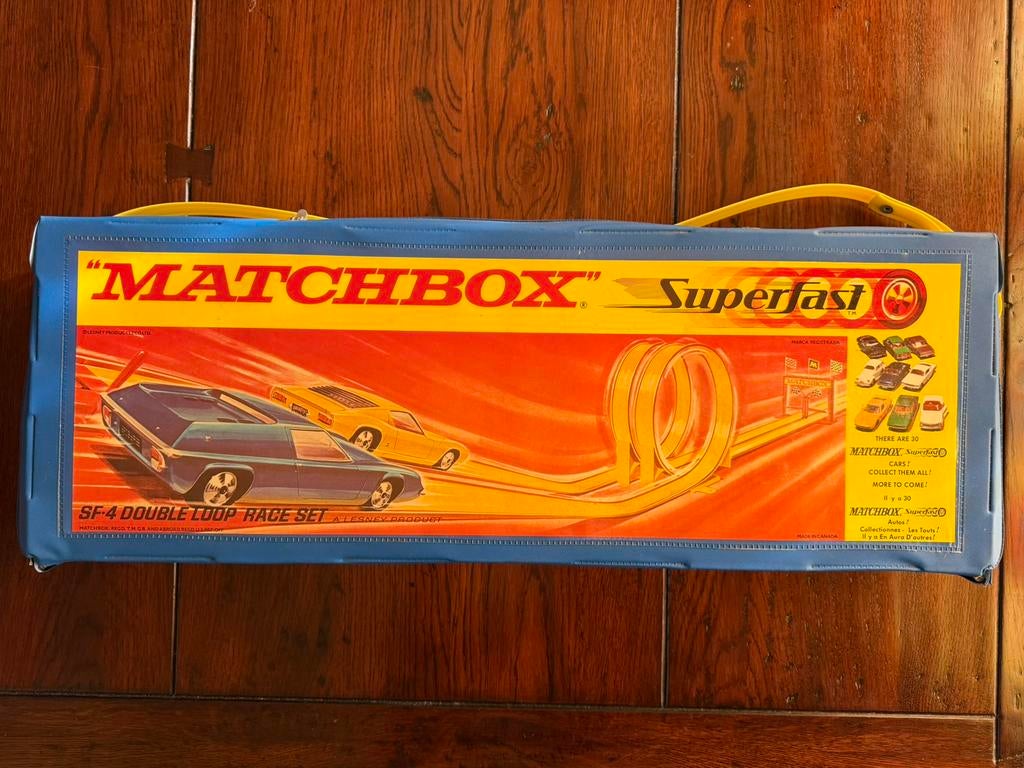 Matchbox Superfast SF.4 Double Loop Race Set Case, Ophalen of Verzenden, Gebruikt, Auto
