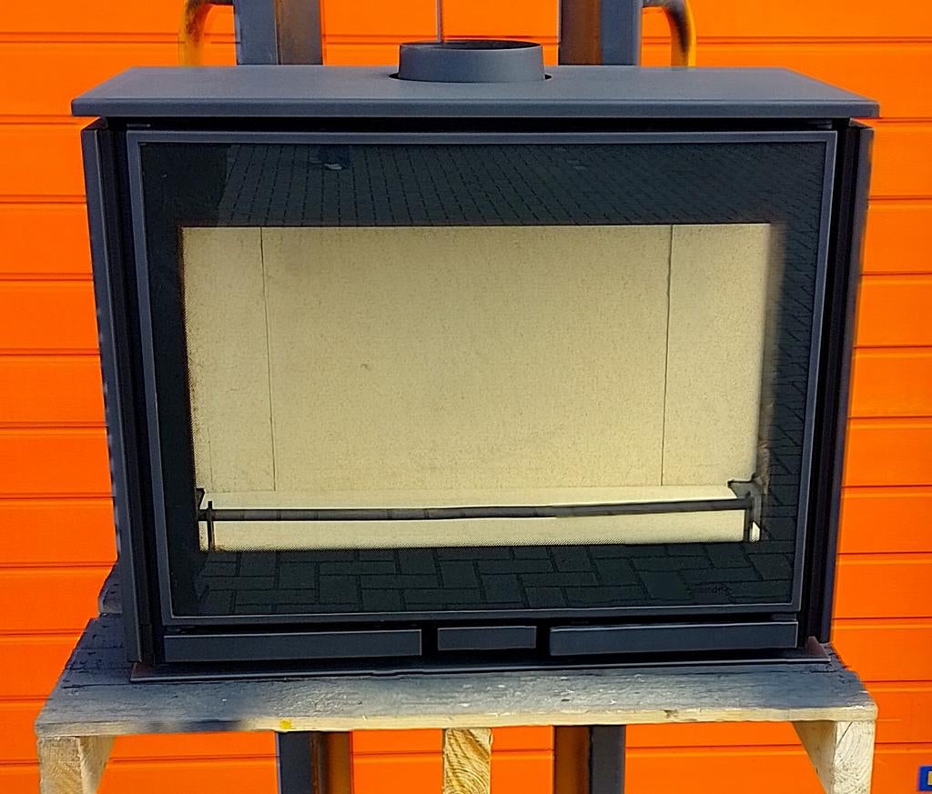 Wanders square wall  houtkachel 7kw, Huis en Inrichting, Kachels, Ophalen, Houtkachel, Zo goed als nieuw, Hangend