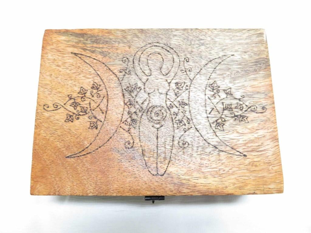 Houten kistje godin, Minder dan 50 cm, Nieuw, Minder dan 50 cm, Ophalen of Verzenden