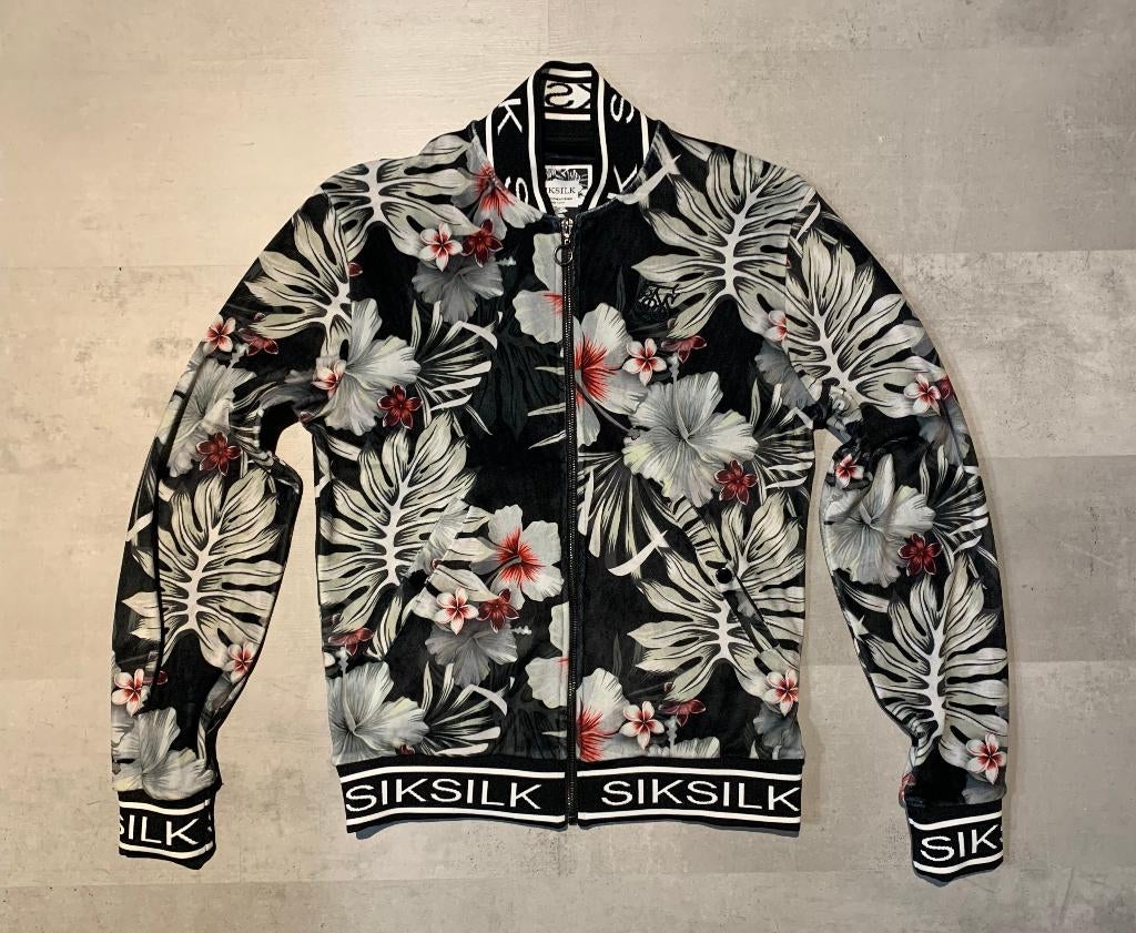 SikSilk Floral Bomber Jacket - Velvet/velour - S - New, SikSilk, Overige kleuren, Verzenden, Nieuw