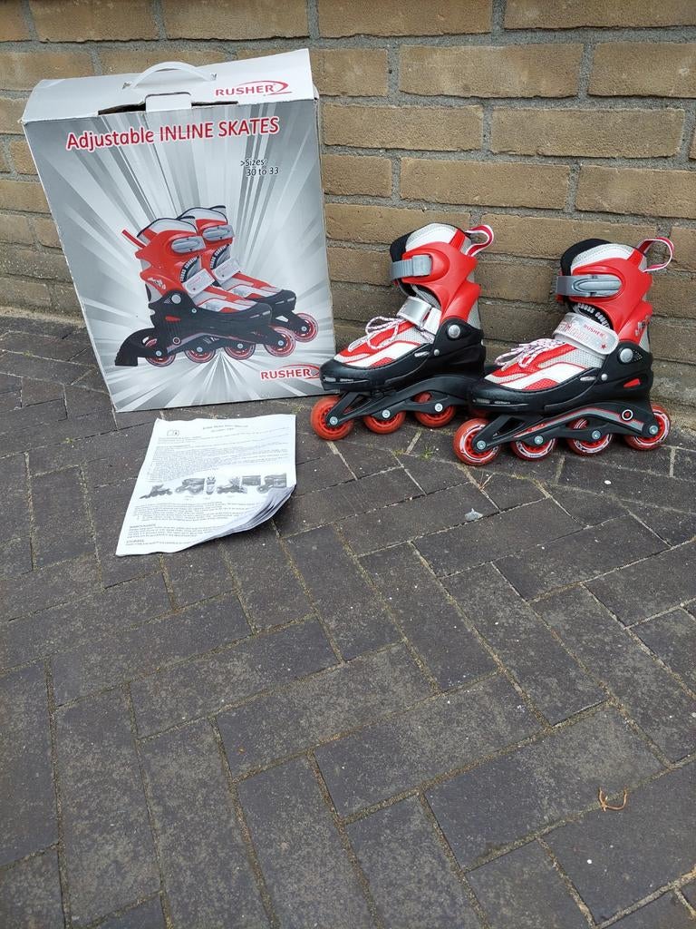 Verstelbare Inline Skates Rusher - Maat 30 t/m 33., Overige merken, Verstelbaar, Kinderen, Ophalen of Verzenden