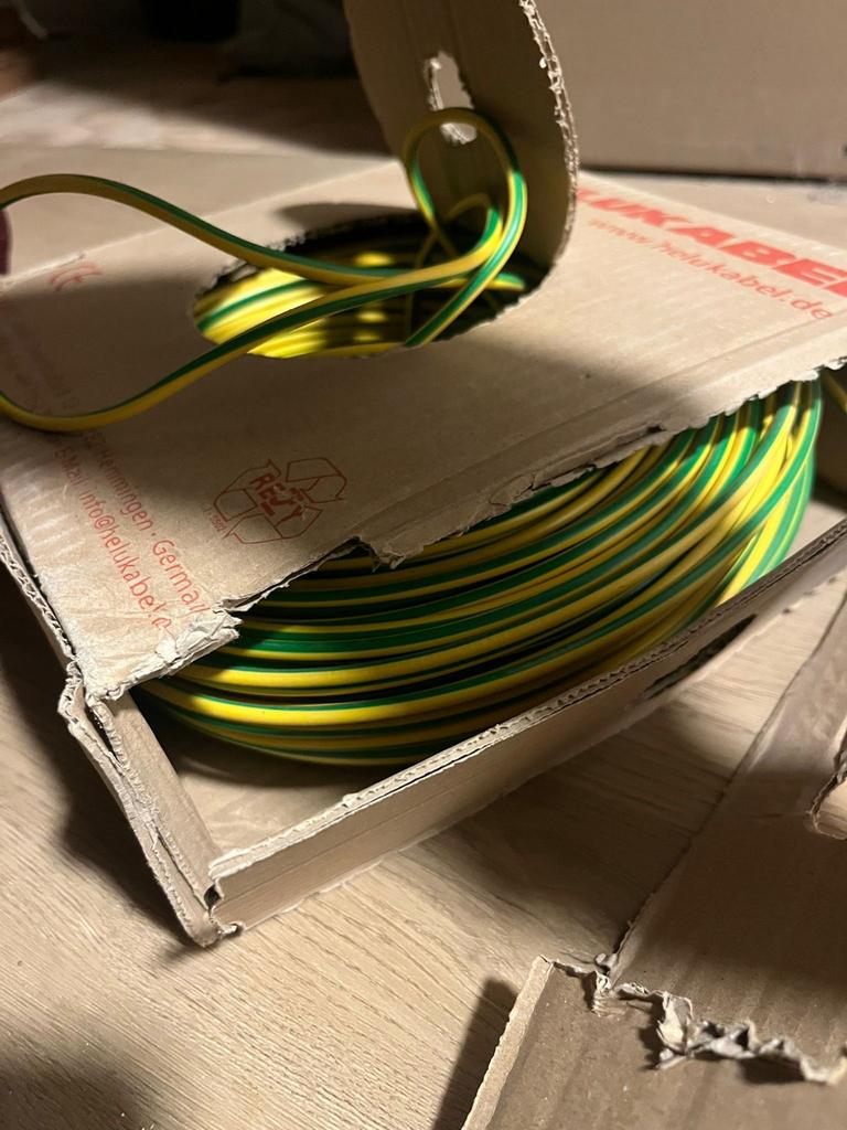 Helukabel 4mm2 85+meter zachte kern Groen/Geel Elektra Kabel, Ophalen of Verzenden, Nieuw, Kabel of Snoer