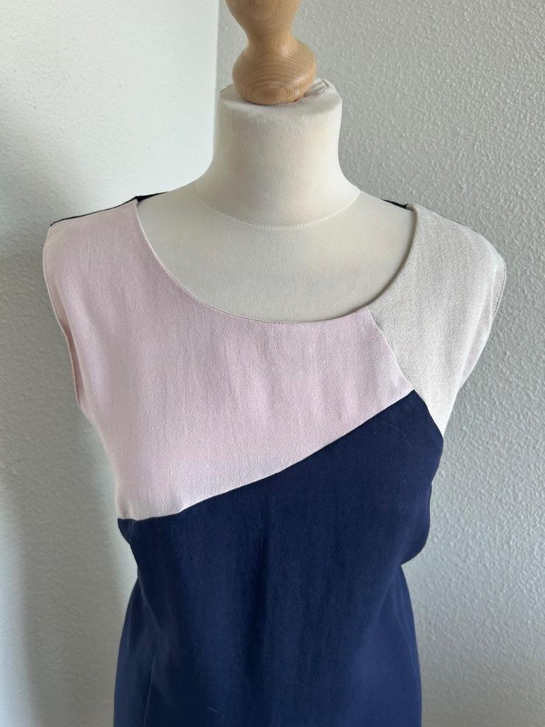 Micha maat 44 elegante zomer jurk 3155, Blauw, Maat 42/44 (L), Micha, Ophalen of Verzenden