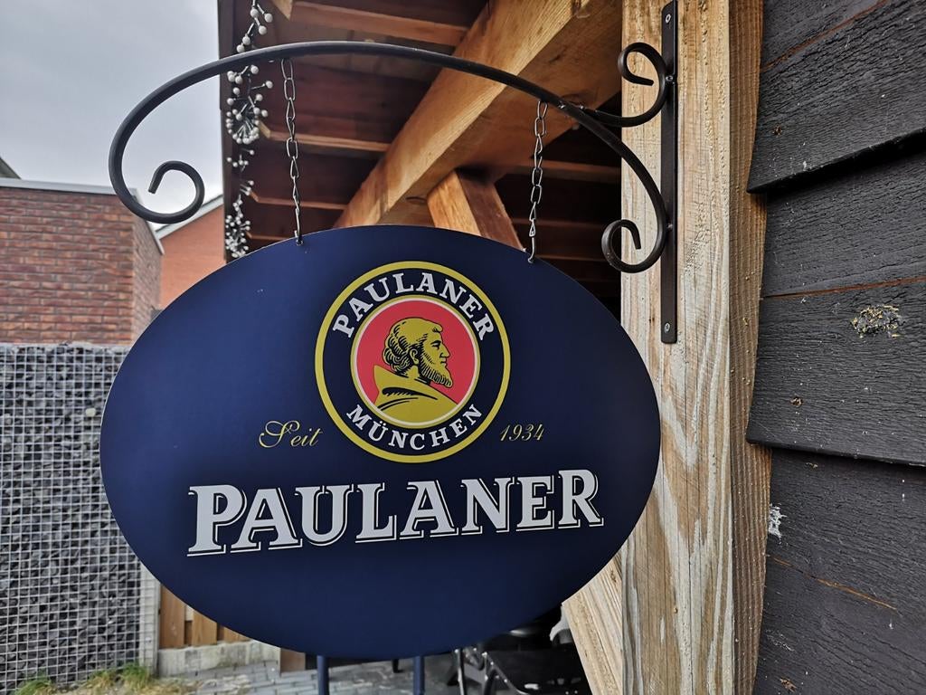 Dubbelzijdig PAULANER uithangbord
(incl. beugel), Ophalen of Verzenden, Nieuw, Reclamebord, Plaat of Schild, Overige merken