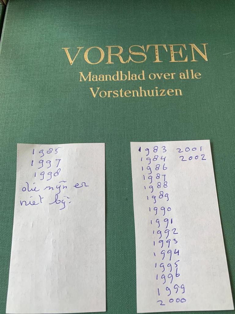Vorsten Maandbladen - Diverse Jaren, Ophalen of Verzenden, Gelezen, Overige typen