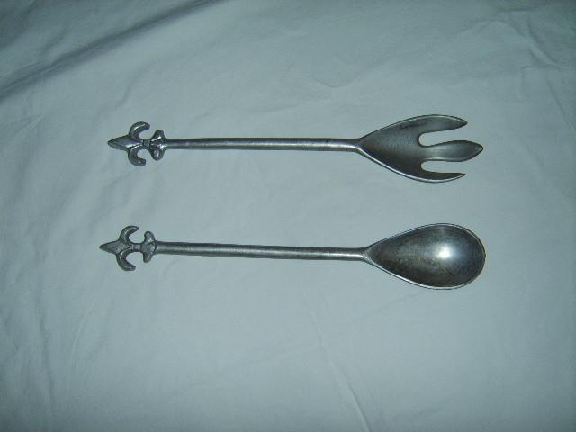 Vintage Sla Bestek Slabestek Aluminium Franse Lelie, Ophalen of Verzenden