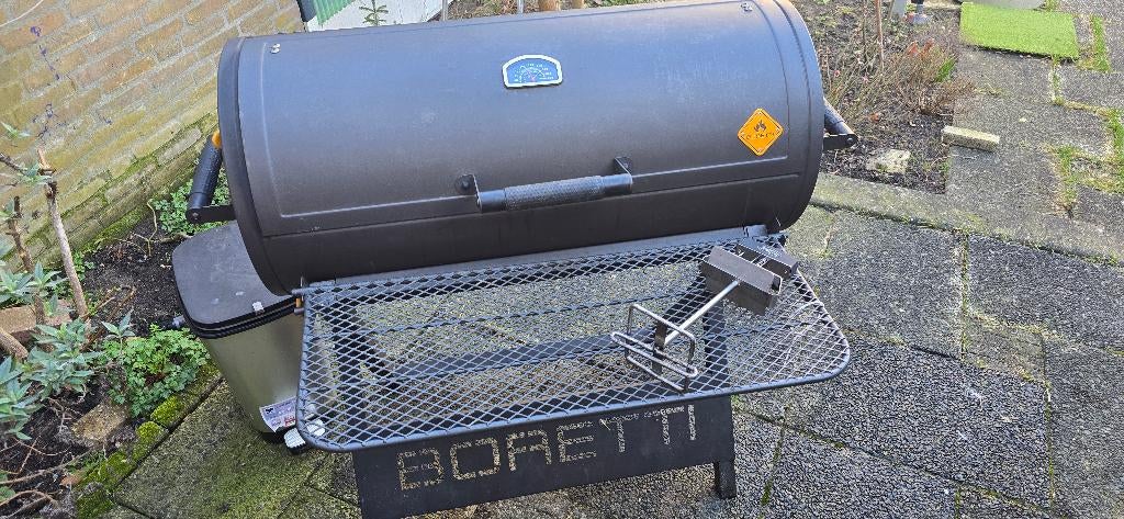 Boretti Barilo 2.0 BBQ met hoes, voortafel & Lifter, Tuin en Terras, Houtskoolbarbecues, Ophalen, Gebruikt, Borretti