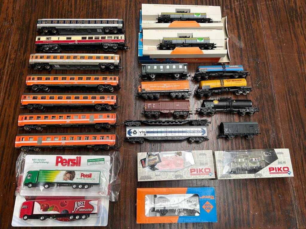 20 wagens 1:87 van Roco, Piko, Märklin, Hobby en Vrije tijd, Modeltreinen | H0, Gebruikt, Gelijkstroom of Wisselstroom, Wagon