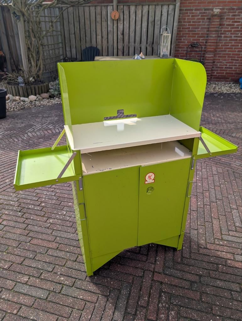 Vintage retro campingkastje Compact Kabinette in doos, Ophalen, Campingkast
