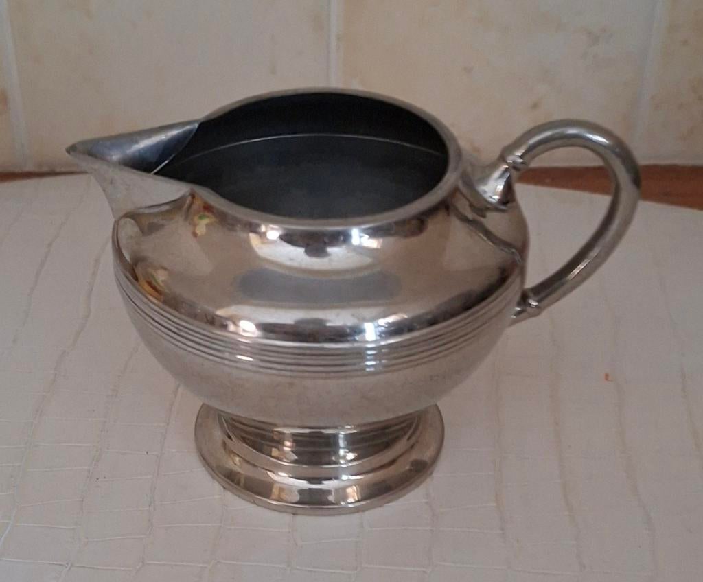 Vintage Metawa Holland Melkkannetje - Verzilverd, Antiek en Kunst, Ophalen of Verzenden, Zilver
