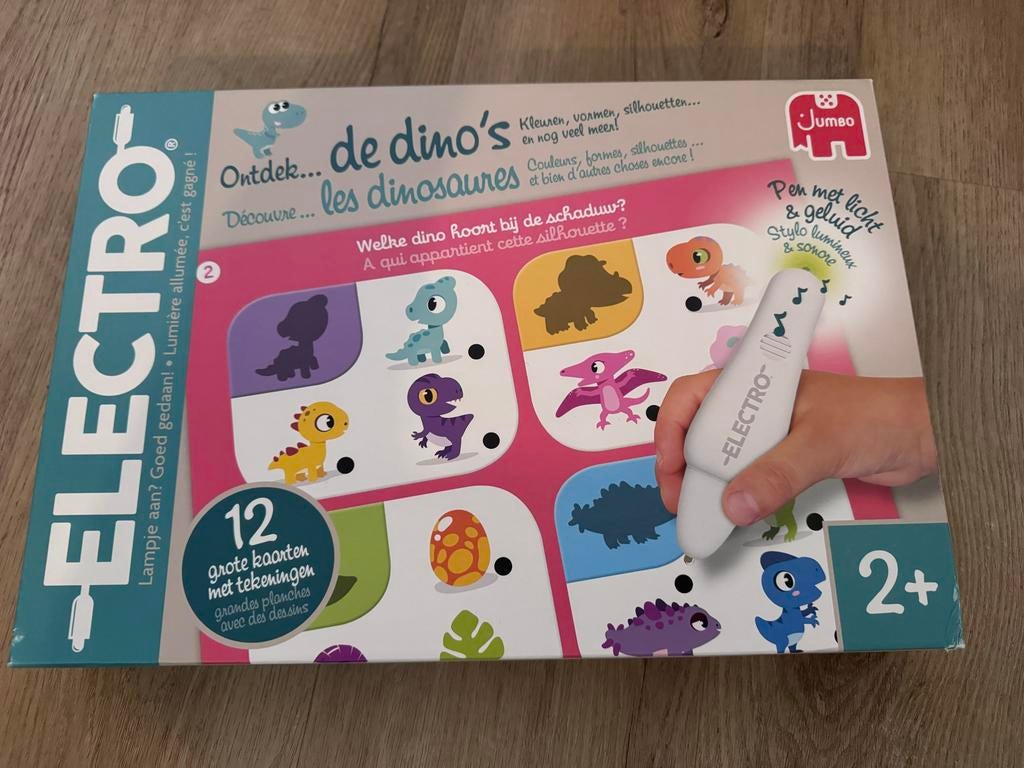Jumbo Electro Dino's, Kinderen en Baby's, Speelgoed | Educatief en Creatief, Ophalen of Verzenden, Gebruikt, Elektronica, Met licht