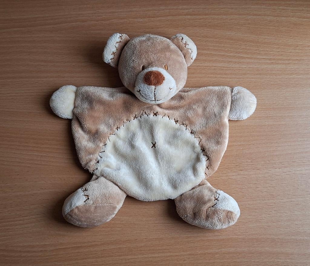 Knuffeldoekje, Knuffel van Nicotoy, Bruine Beer, Beer, Ophalen of Verzenden, Zo goed als nieuw, Wasbaar
