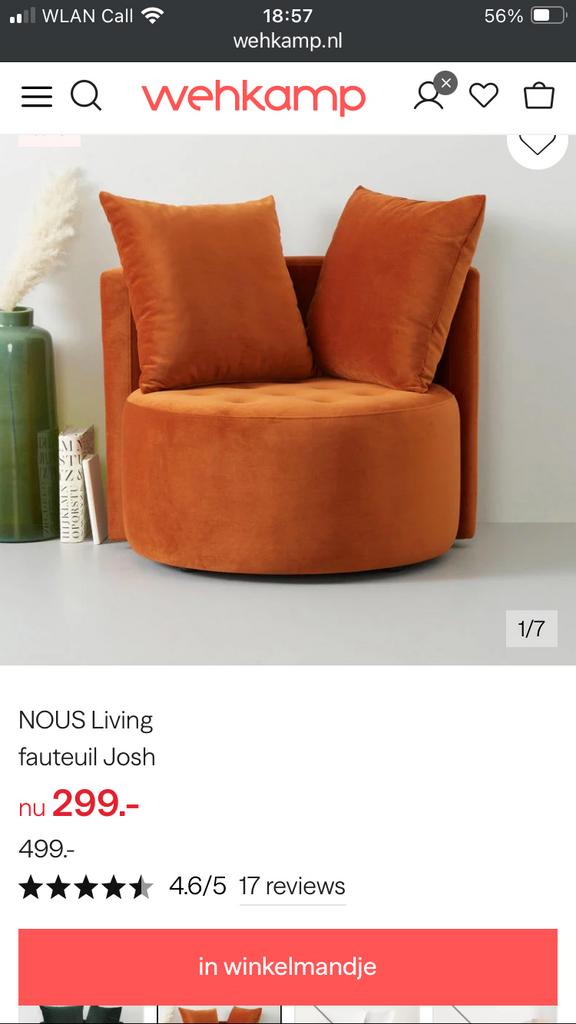 Ronde stoel in erg goede staat, Ophalen, Zo goed als nieuw, Eenpersoons, Minder dan 150 cm