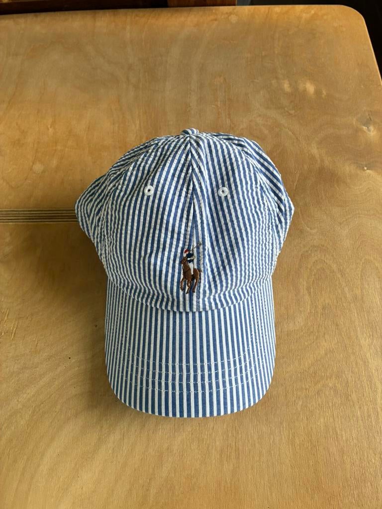 Ralph lauren - pet - blauw wit gestreept - nieuw, Ophalen of Verzenden, Nieuw, One size fits all, Pet