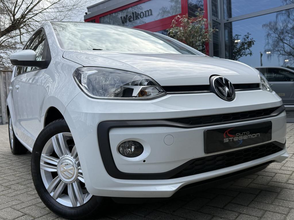 Volkswagen up! 1.0 5DRS *!* HIGH UP *!* NAVI/ CRUISE/ LMV/ M, Voorwielaandrijving, Stof, Gebruikt, Wit