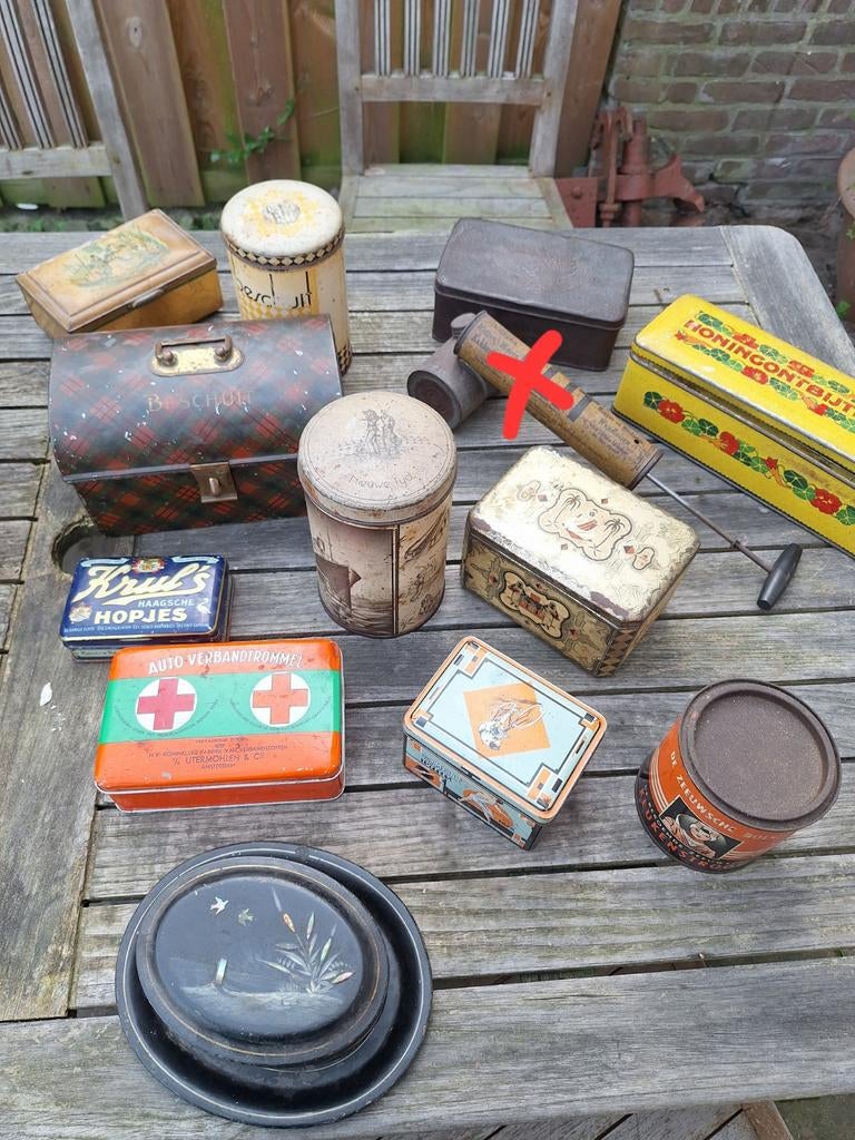 Collectie blikken, Verzamelen, Blikken, Ophalen of Verzenden, Gebruikt, Overige