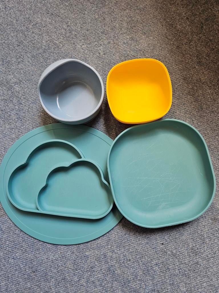 Siliconen borden en schaaltjes, Ophalen of Verzenden, Zo goed als nieuw