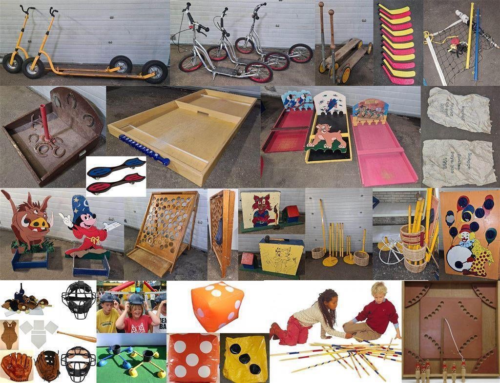 Heel Veel SPORT EN SPEL ARTIKELEN - geschikt voor verhuur., Ophalen of Verzenden, Gebruikt, Versiering, Abraham of Sarah