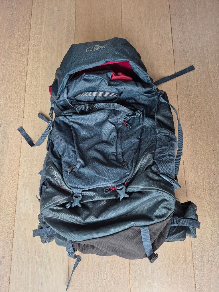 Lowe Alpine Cerro Torre trekking rugzak - blauwgrijs, 40 cm of meer, Nieuw, Waterdicht, 60 cm of meer