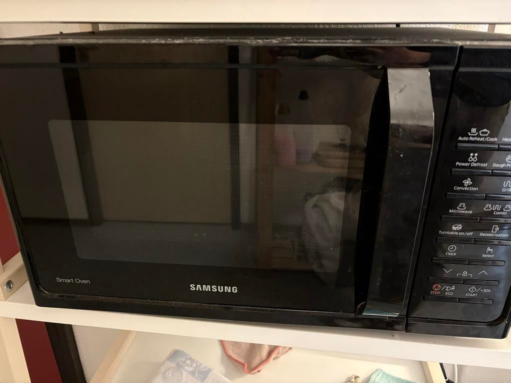 Samsung Combi Magnetron Oven - Zwart, Witgoed en Apparatuur, Magnetrons, Ophalen, Combimagnetron, Gebruikt, Grill