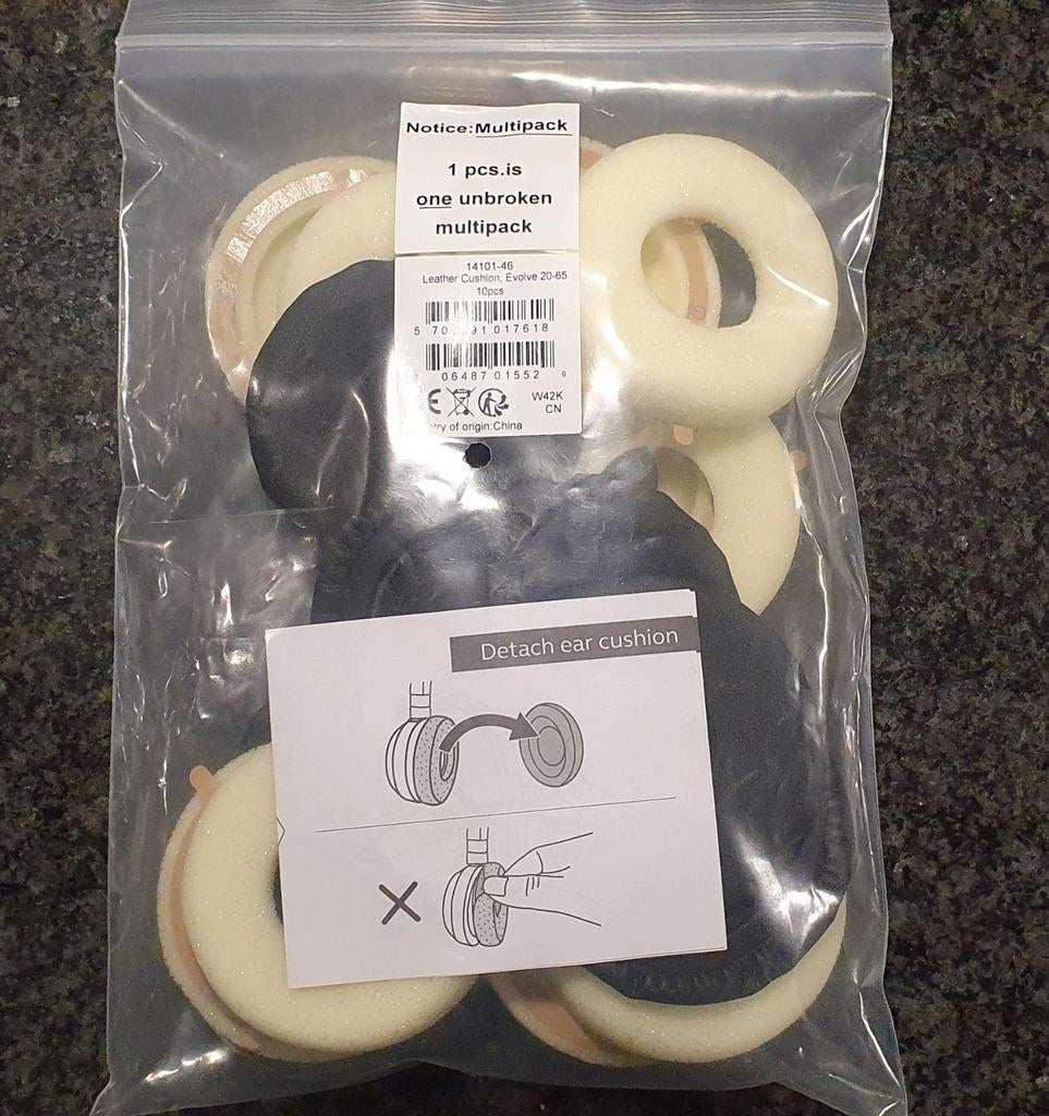 Jabra Evolve 20 - 65 oorkussens 10 stuks, Ophalen of Verzenden