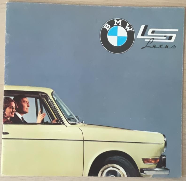BMW LS luxus 1963.brochure/ autofolder, Ophalen of Verzenden, Gelezen, BMW